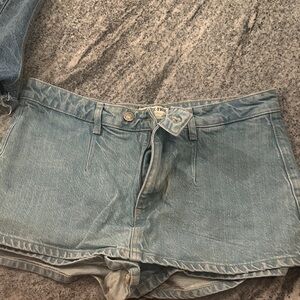 We The Free Light Blue Jean Shorts